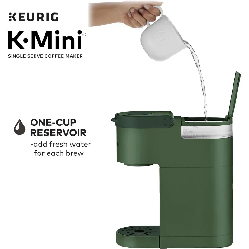 Keurig K-미니 싱글 서브 커피 메이커, 에버그린