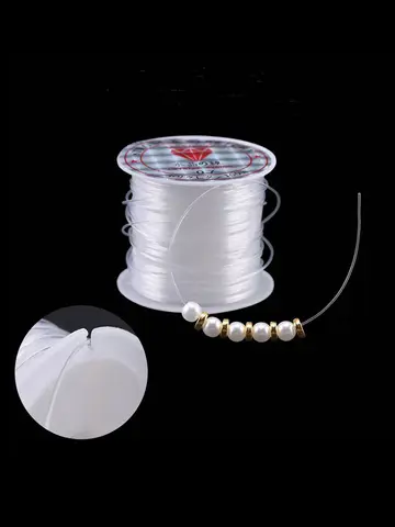 100M Plastic Crystal DIY Beading Fishing Line No Elastic Cord Rope For Jewelry Making Supplies Wire Jeweleri String Thread