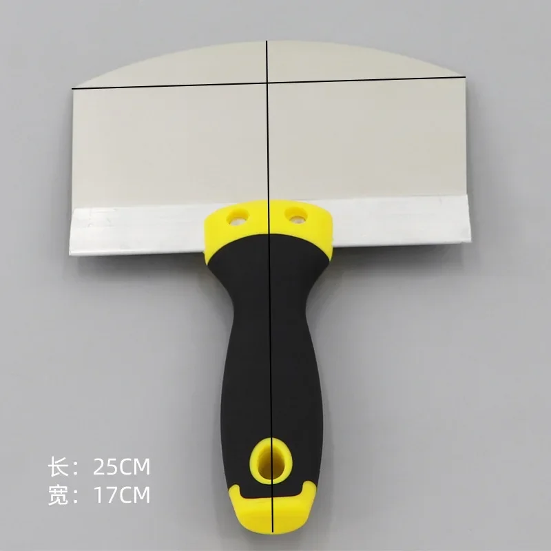 Stainless Steel Putty Knife Wall Paint Plaster Trowel Arc Ash Shovel Paint Feed Filling Scraper Blade Spatula Construction Tools