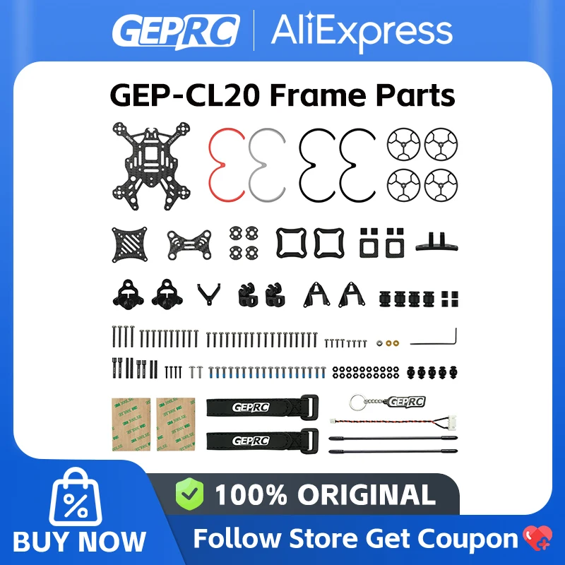 GEPRC GEP-CL20 Frame Parts Suitable for CineLog20 Series Drone DIY RC FPV Quadcopter Series Drone Replacement Accessories Parts