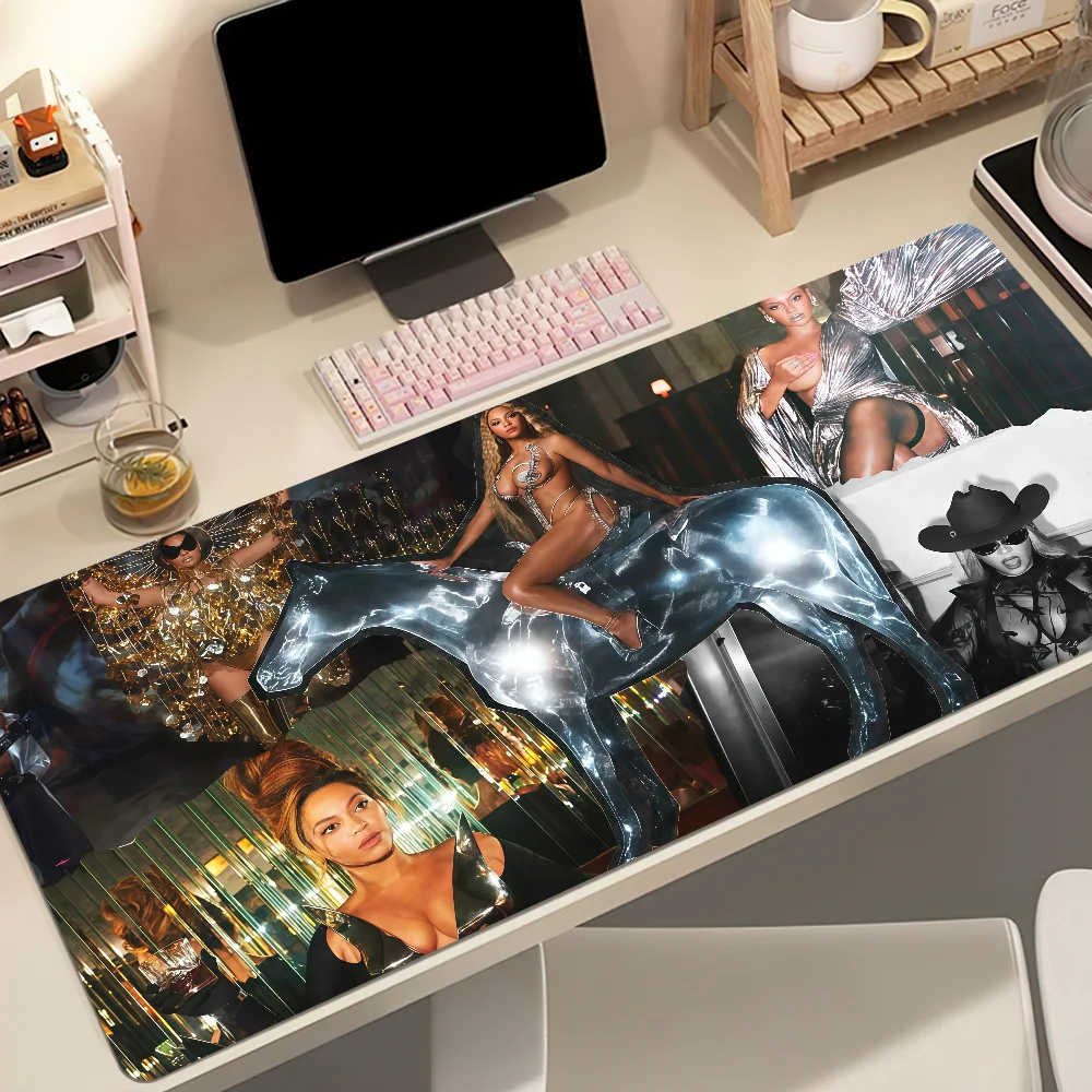 B-Beyonce Singer Mouse Pad Non-slip Thickened MousePad Student Gaming Cushion Large Writing Lockedge Office