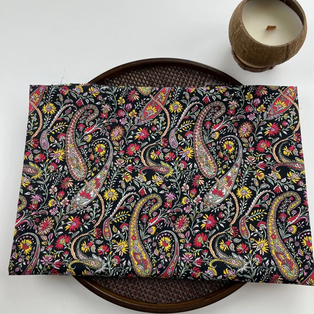 Fashionable Good Price Comfortable High Quality Geometric Printing Design Paisley Cotton Fabric for Lady Summer Dresses Shirt