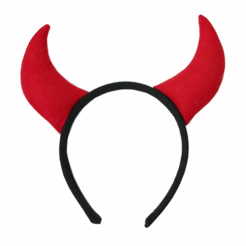 Halloween Red Cape Cloak Carnival Performance Party Cosplay Red Devil Horn