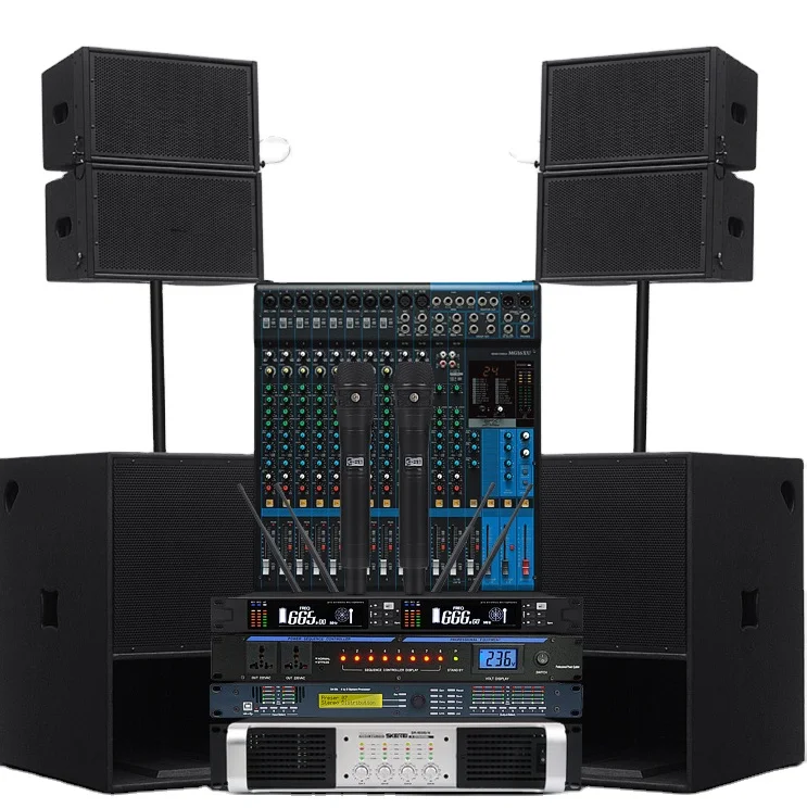 PA System Speakers Complete Professional Sound System