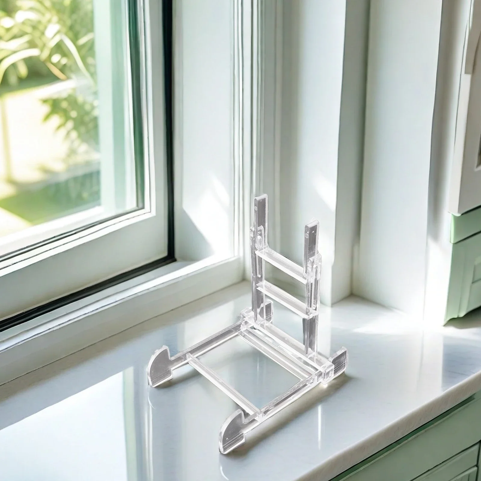 Adjustable Display Stands Transparent Black Display Holder Easel Bowl Plate Art Photo Picture Frame Holder Coin Jewelry Rack