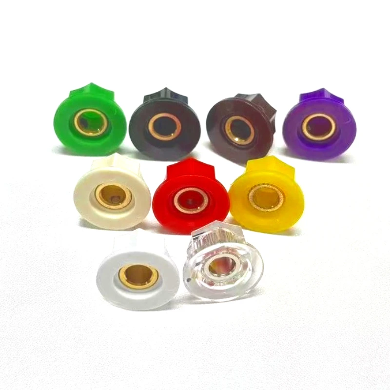 5pcs Guitar Effect Pedal AMPS Jazz Bass Skirted Plastic Control Knob image 6