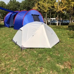 Waterproof Backpacking Tent, High-End Aviation Aluminum Pole, Double Layers 2 Person  Tents for Beach Rest and Park Shade