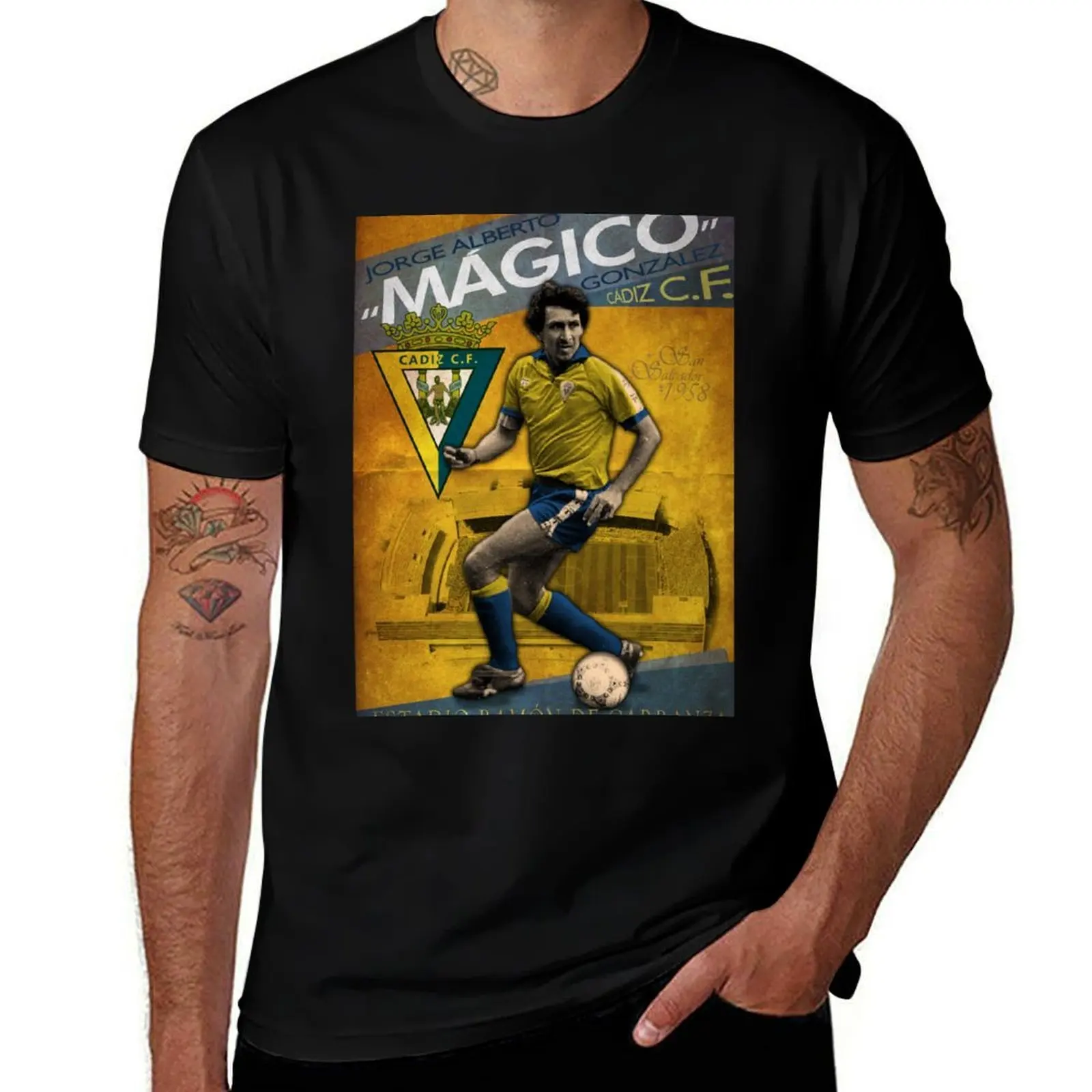 

Magico Gonzalez - Vintage poster T-Shirt Big and Tall Casual T-Shirt