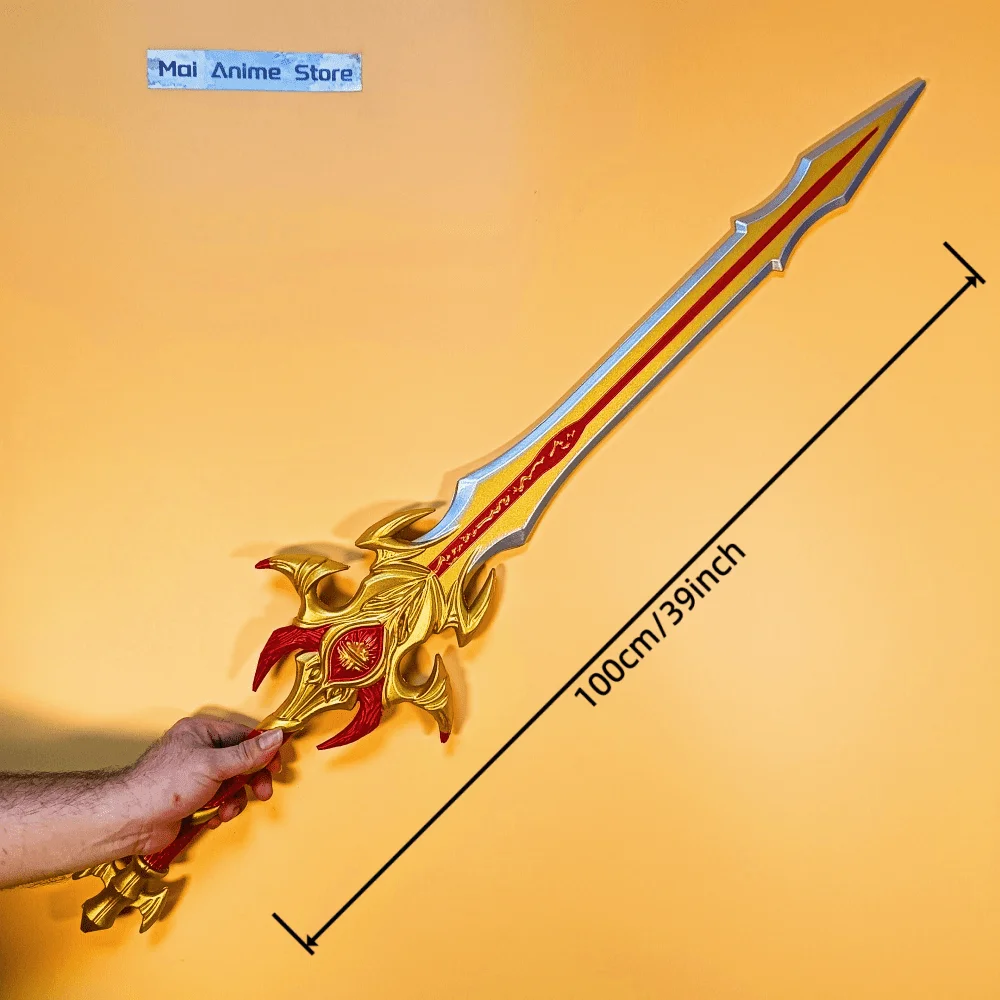 40 بوصة الذهب الروح لاند كاتانا أنيمي تأثيري الدعامة السيف النينجا الحجم الحقيقي اليابانية كاتانا الأصلي الساموراي صابر لعبة غير حادة هدية #4