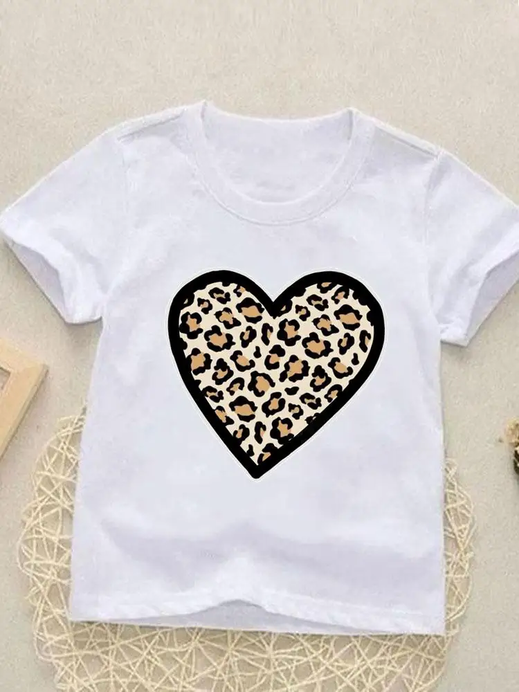 Kids Tees Tops Flower New 90s Cute Short Sleeve Fashion O-neck Girls Boys Summer Cartoon Outfits T-shirts Children Clothes