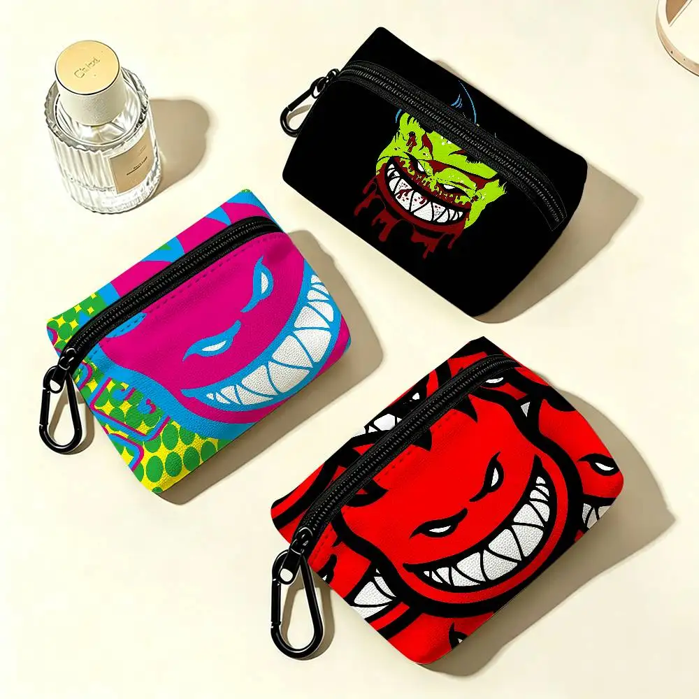 Spitfire Skateboard Household Wear-resistant Oxford Cloth Coin Purse Portable Backpack Hanging Card Storage Bag