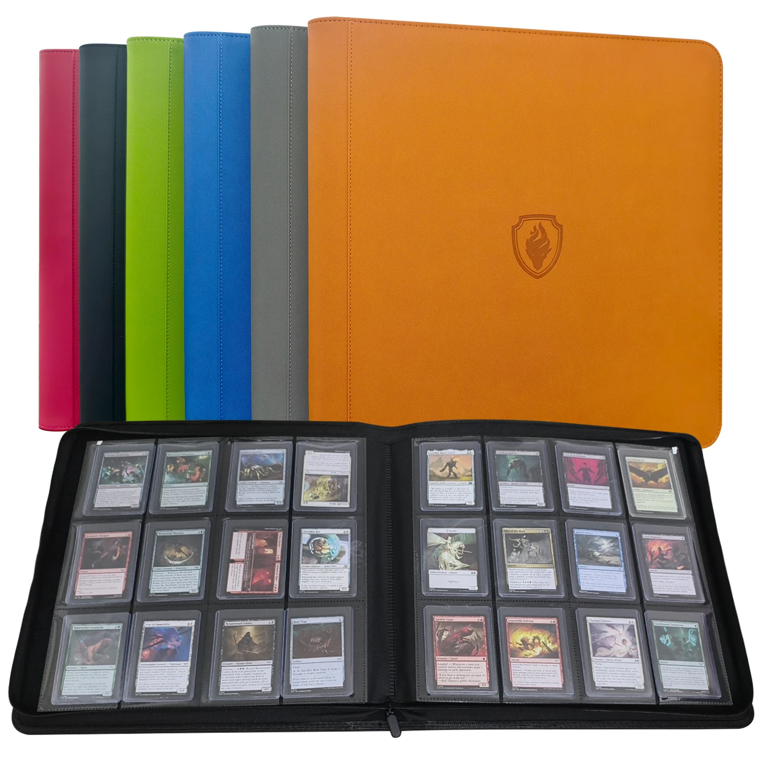 Holds 384 Toploaders | 12-Pocket | Ringless Double-Sided Pockets | Premium Top Loader Binder for Trading Cards
