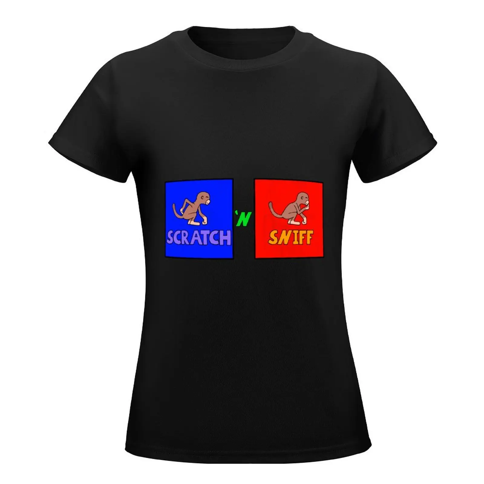 Scratch 'N Sniff T-Shirt cute tops cute clothes korean fashion Female clothing summer blouses woman 2024 image 2