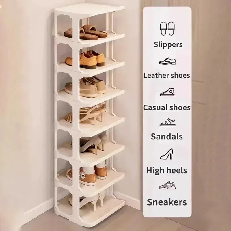 

6/9 Layers Shoe Rack Simple Standing Storage Racks Household Wall Corner Shelves Dormitory Removable Shoe Organizers