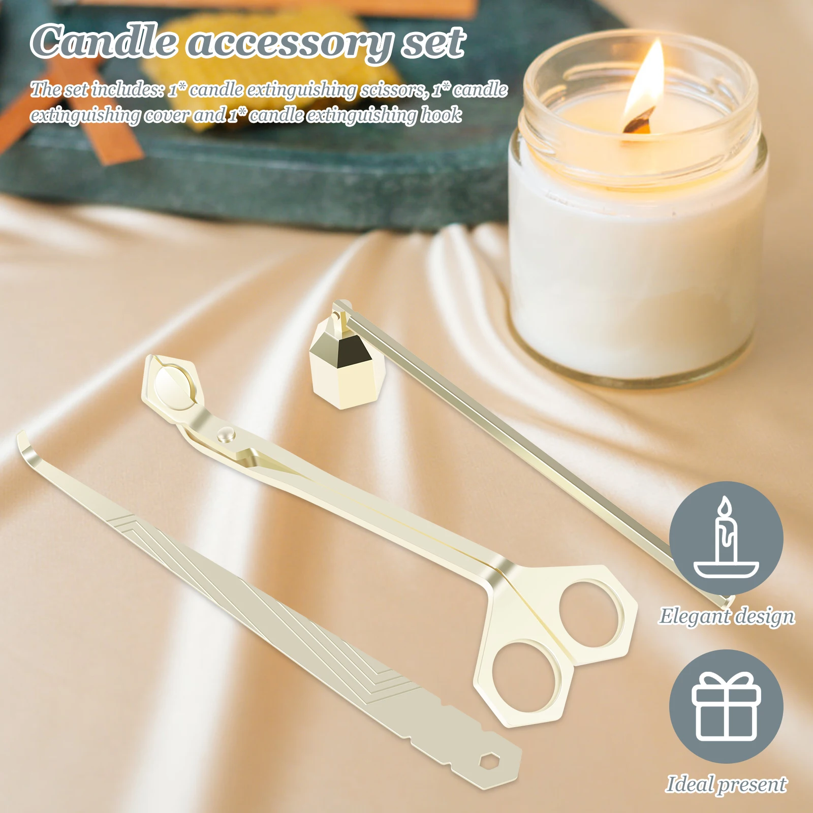 3Pcs Candle Extinguishing Tool - Wick Dipper Tool ulasan dan harga