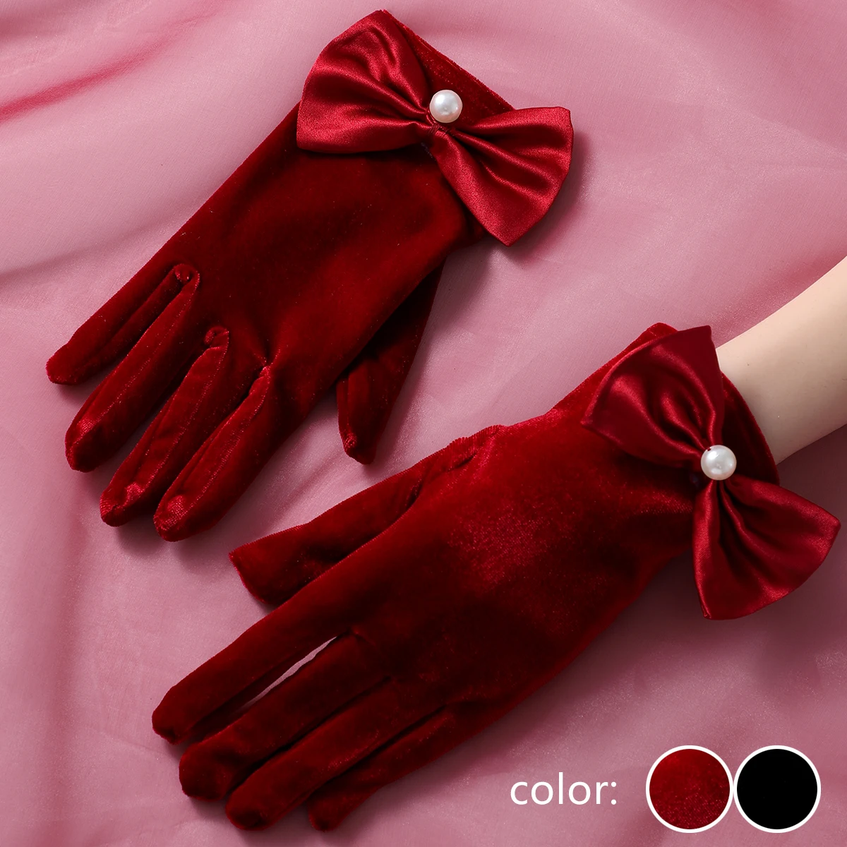 Bridal Wedding Gloves Ladies' Full Of Elegant Style Dress Up Gloves Suitable For Ball Party