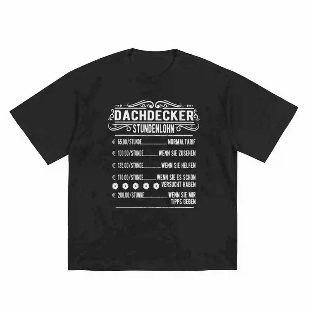 Roofer Hourly Wage Carpenter Saying Short Sleeve Tee 100% Cotton T-Shirt