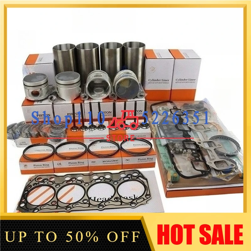 

3Z 98*2+2+4mm Overhaul Rebuild Kit For New Type Piston & Piston Rings Cylinder Liner Full Gasket Set Engine Parts
