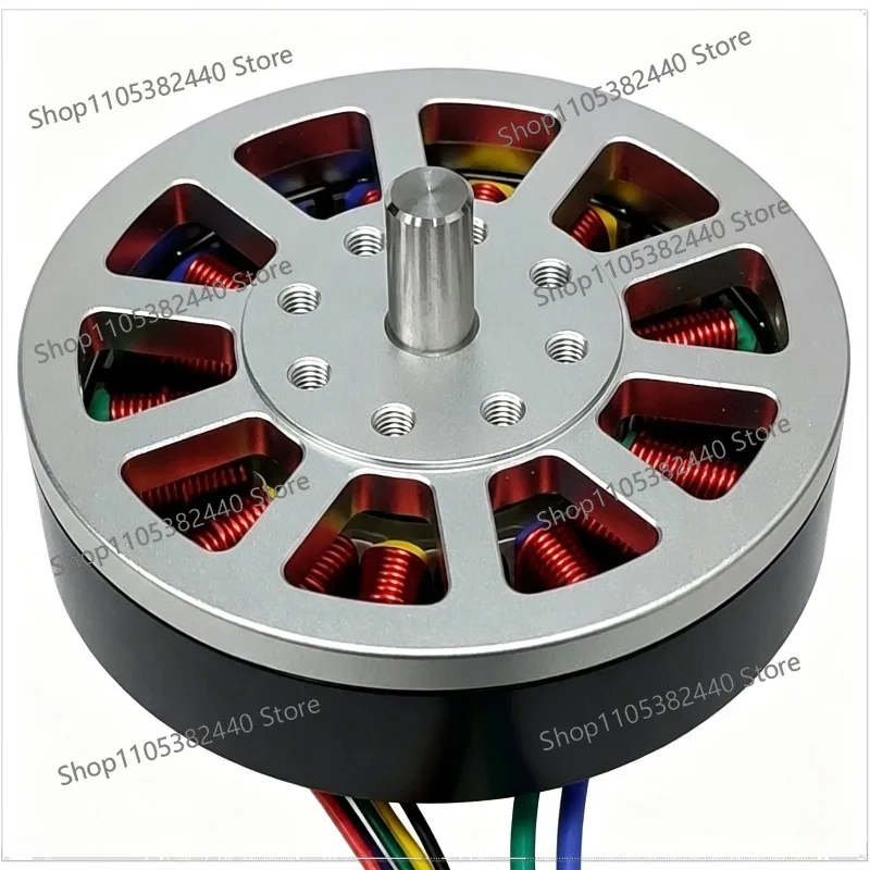100W Disc Type BLDC Motor 18N20P DC 24V, Pancake Brushless Motor with Hall Sensor, High Torque Low Speed Motor for Robot Joint