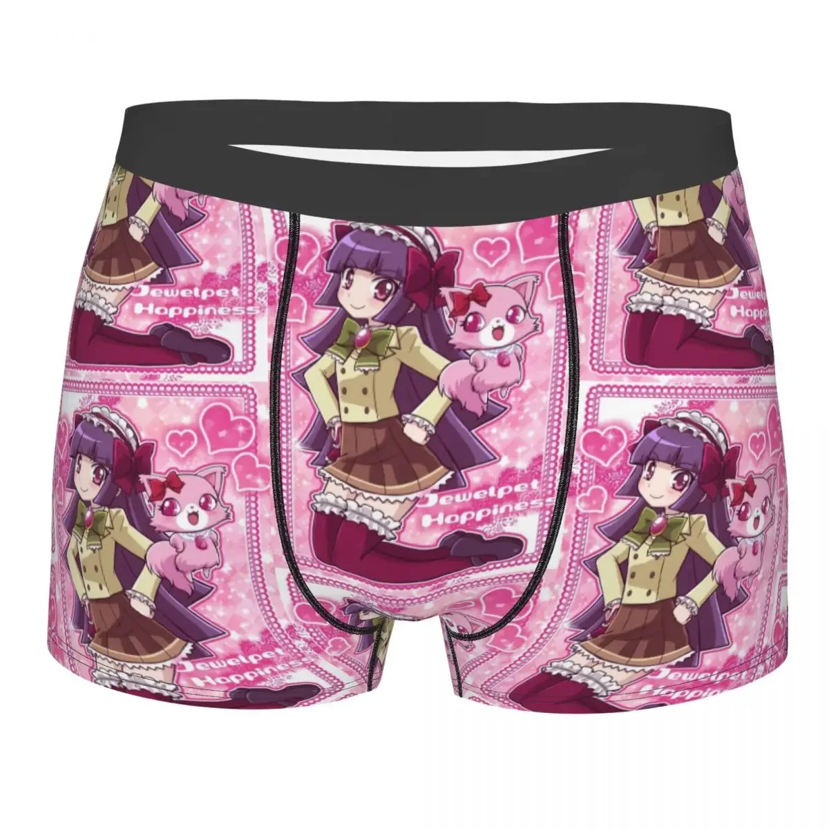 Custom Cartoon Jewelpet Sanrio Japanese Anime Boxer Shorts For Homme 3D Printed Underwear Panties Briefs Soft Underpants