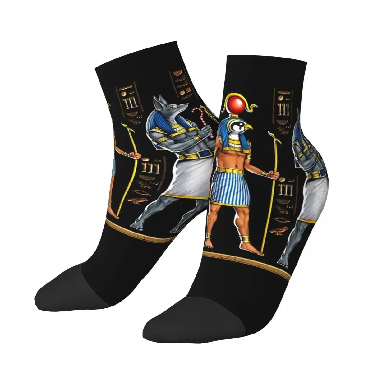 Egyptian Gods And Pharaohs Socks Harajuku Super Soft Stockings All Season Socks Accessories for Man's Woman's Christmas Gifts