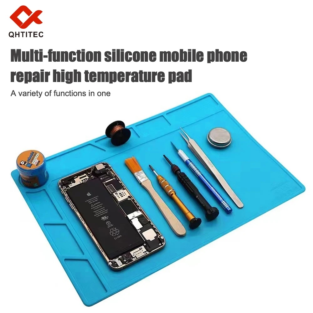 Anti-static ESD Soldering Silicone Mat Heat-Resistant Work Pad For Hot Air Gun Soldering Station Repair Desoldering Platform