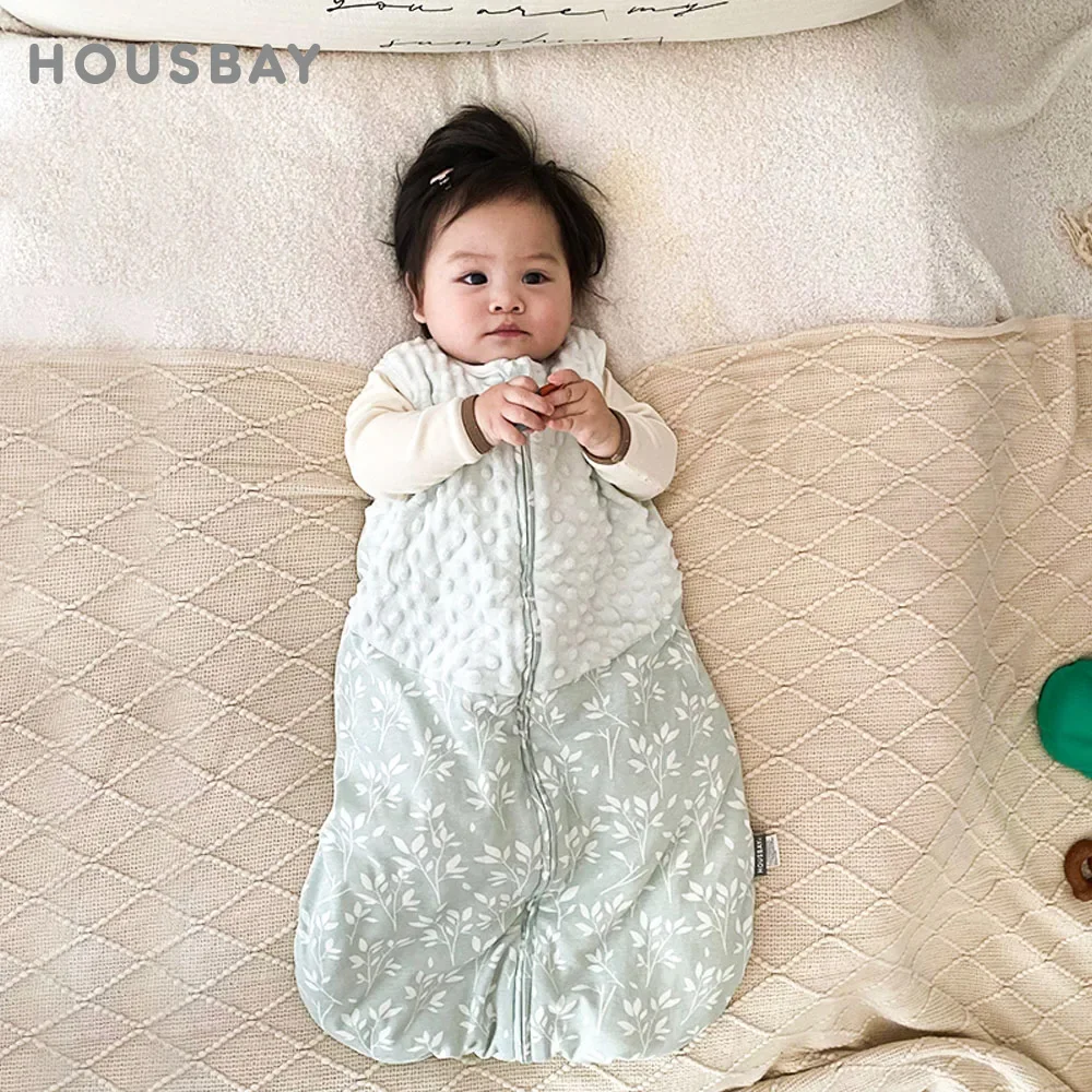 

Sleep Sack 3-24 Months Warm Soft Doudou Patchwork 2.5Tog Keep Warm Sleeveless 2-Ways Zipper Anti-Kick Blanket