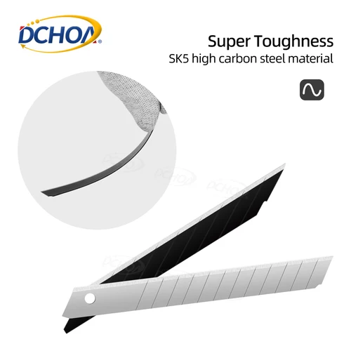 Imagen 2 del producto Cuchillo utilitario de corte de papel, cuchillas de repuesto de acero al carbono, envoltura de coche, herramientas de corte de película de vinilo, tintas de ventana automática, accesorios