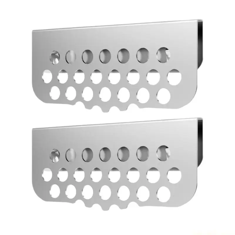 QX2E Easy Assembly Grease Collector Stainless Steel Grilling Grease Gate Blockers for Griddle Grills Accessory