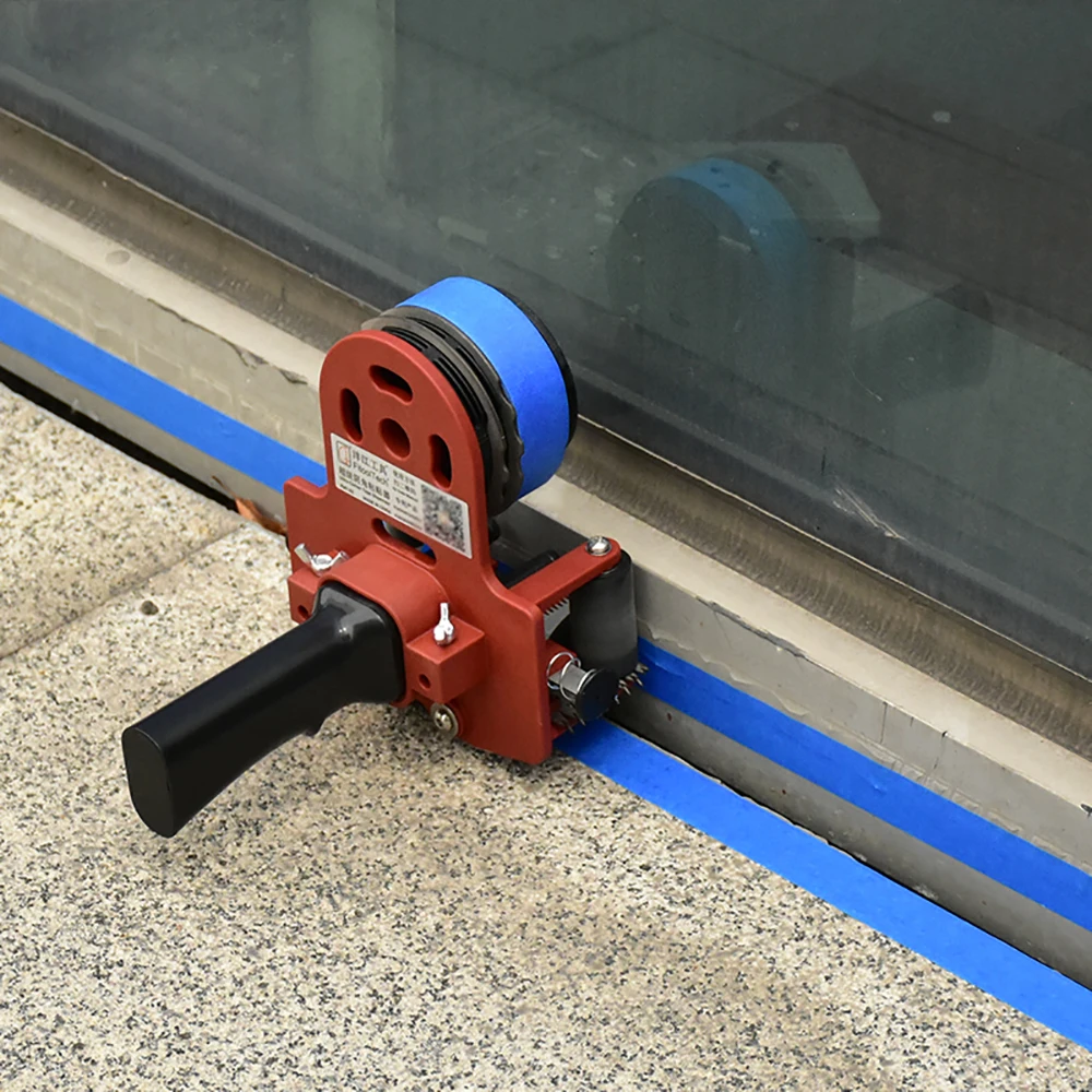 Mesin Perekat Kertas Bertekstur dengan Dispenser Pita Sudut, Mesin Perekat Stiker Cat Semprot, Pita Penutup Sambungan, Alat Penanda Panduan Linier