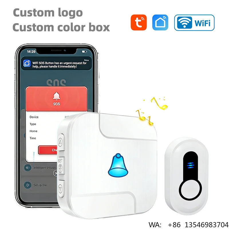 daytech-tuya-wireless-doorbell-500-feet-signal-reception-4-volume-adjustment-ip55-waterproof-button-for-house-door-bell
