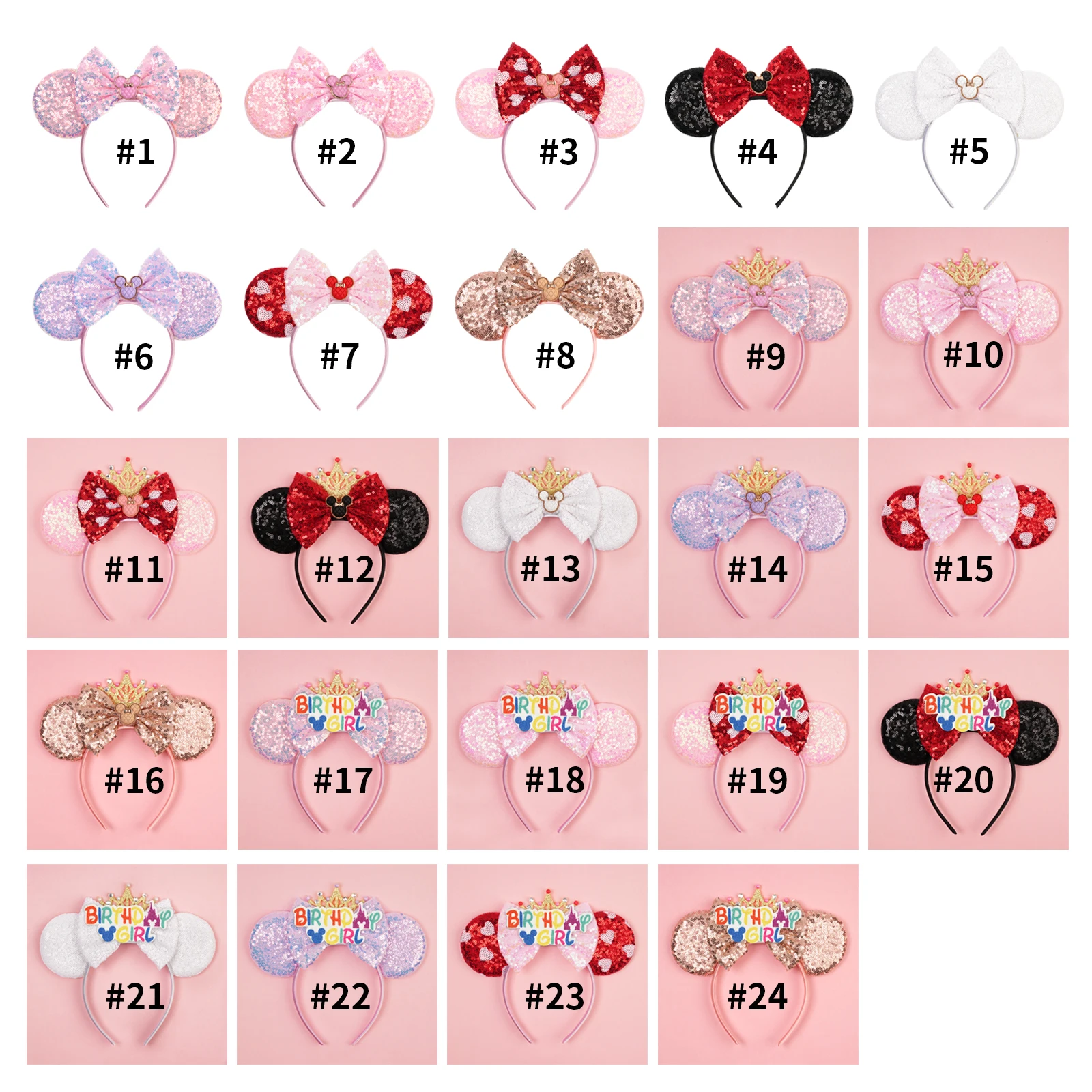 Classic Headband Mouse Shaped Mouse Ear Women Hairband for Party Festival Wear Exquisite Girls Hair Accessories image 6