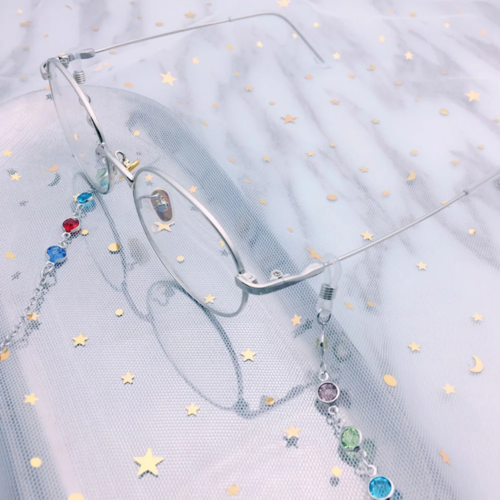 

Eyeglass Chain Glasses Eyewear Retainer Strap Old Flower Cord Holder Safety Silver