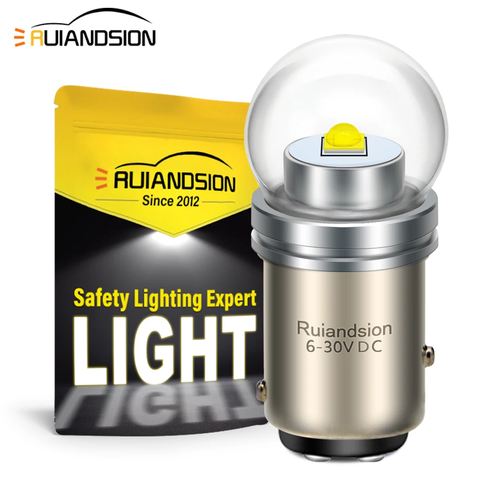 

2Pcs 1157 LED Car Bulb BAY15D P21/5W 6-30V Wide Voltage Plug&Play Fits Reverse Turn Signal Parking Side Marker Lights Universal