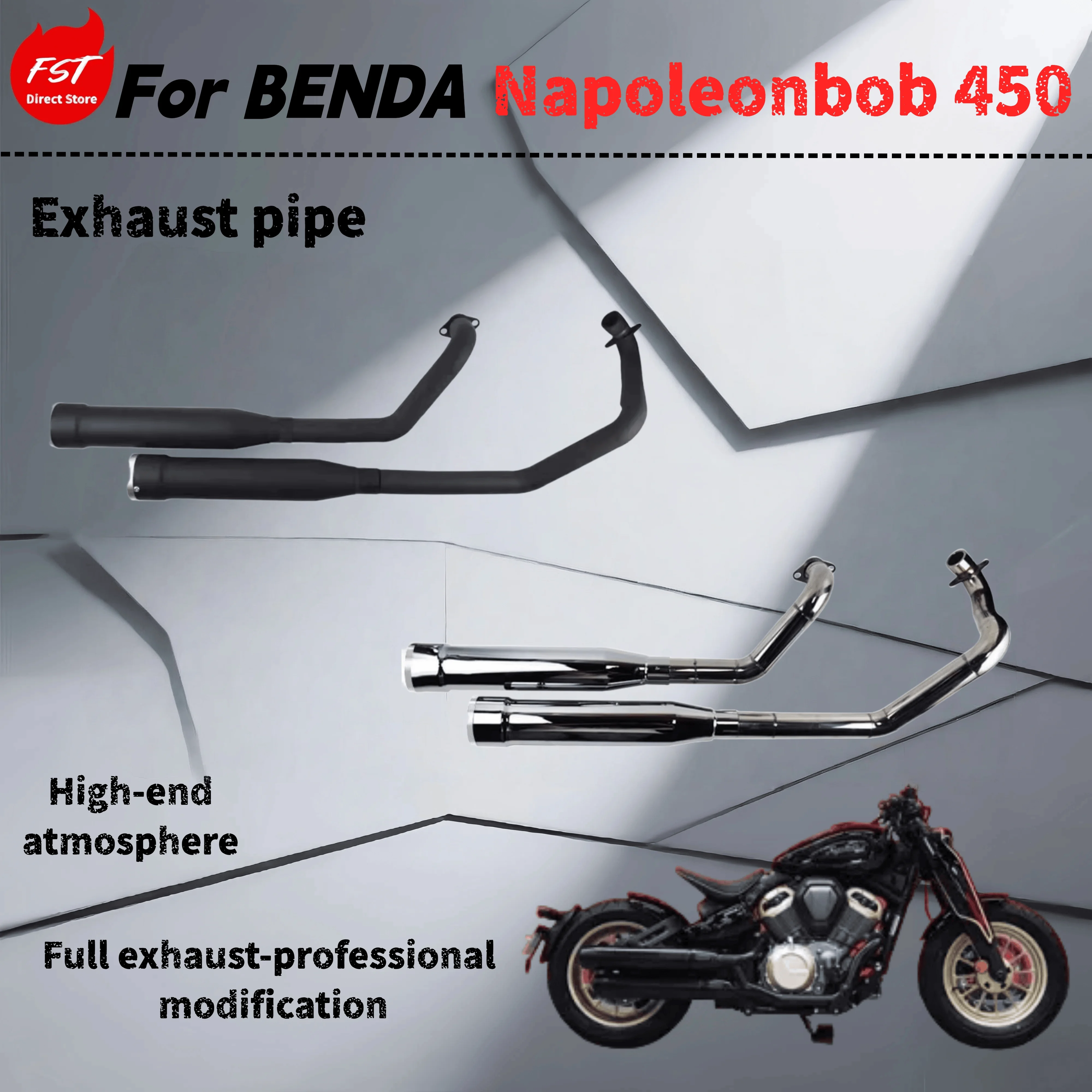 

Для Benda Napoleonbob 450-Модифицированная полная выхлопная труба-звук глубокого, богатого и мощного потока.