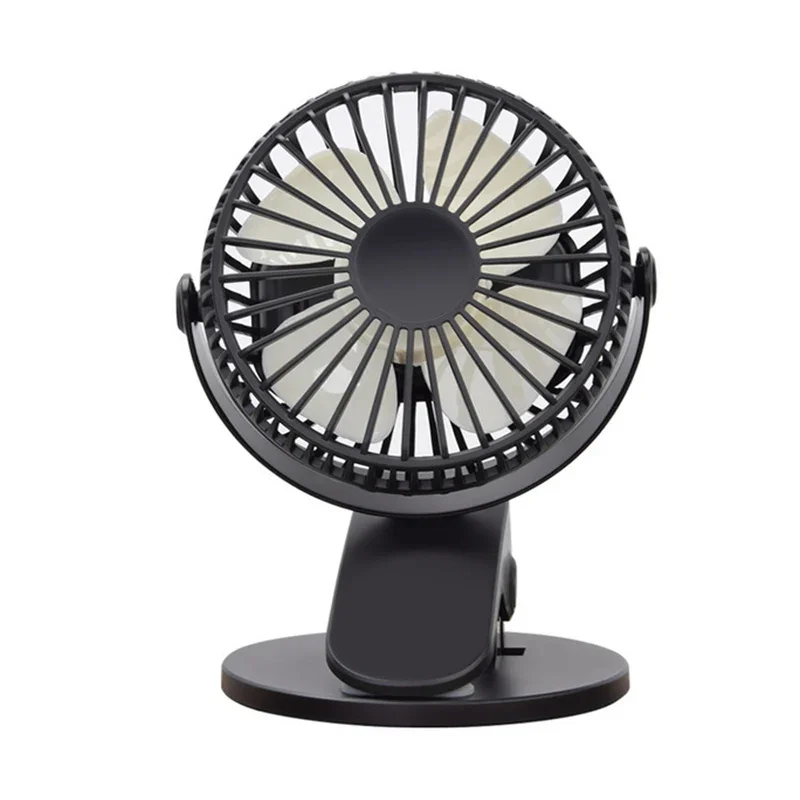 The New Multi-Function Brushless Clip Fan Mini Mute Portable Children's USB Charging Fan Four Leaf Table Fan Clip Fan