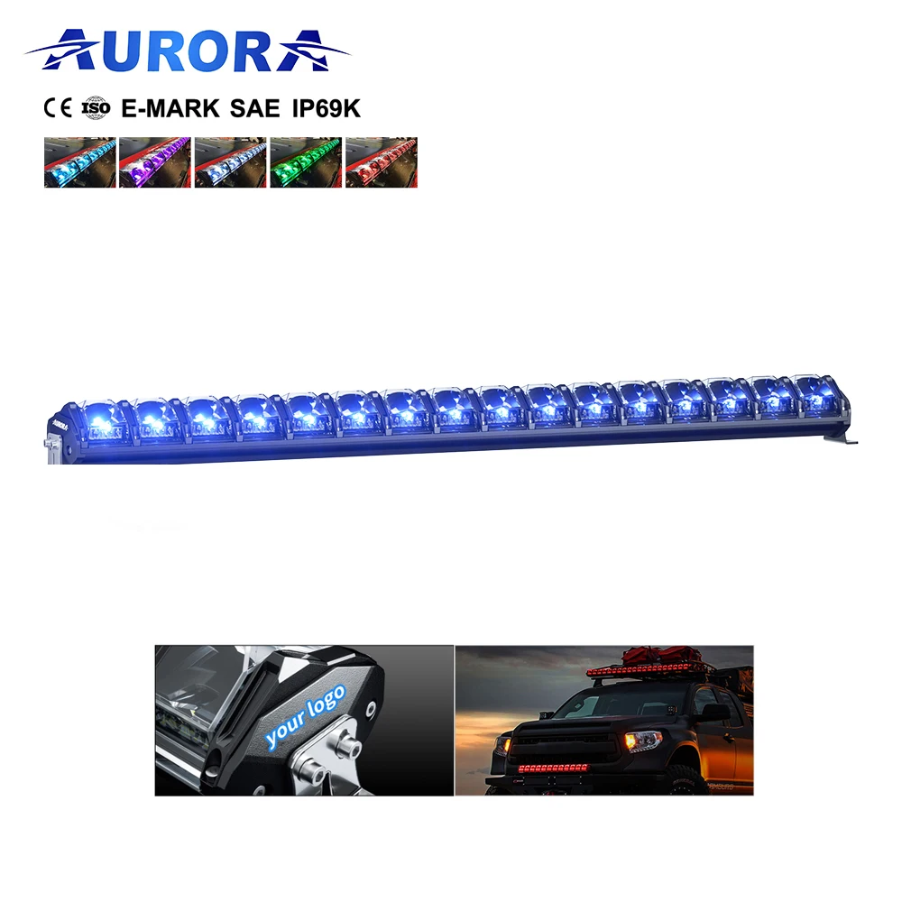 Aorura all\'ingrosso popolare Evolve LED Light Bar Led Car Light 40 pollici RGB Red Car Interior Light