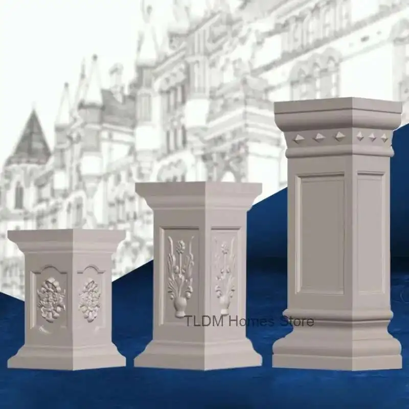 

Пластиковая форма для пирса в виде колонны, модель римской квадратной колонны, балкон, открытый сад, ворота виллы, самодельная форма для бетонного пирса, шаблон