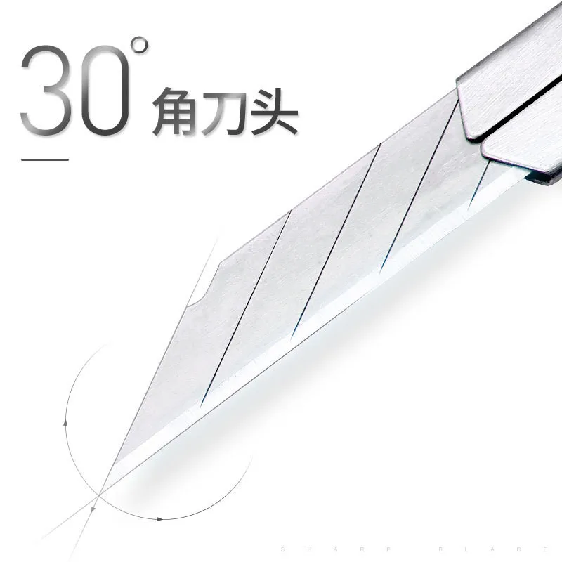 Deli 2015 art knife 30 degree blade paper cutting film carving blade small art knife universal 10 Piece package