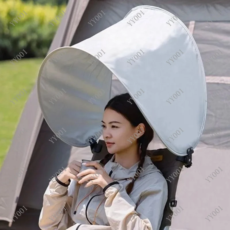 

Outdoor Folding Beach Chair Shelter Mini Sunshade Lightweight Camping Shade Accessories