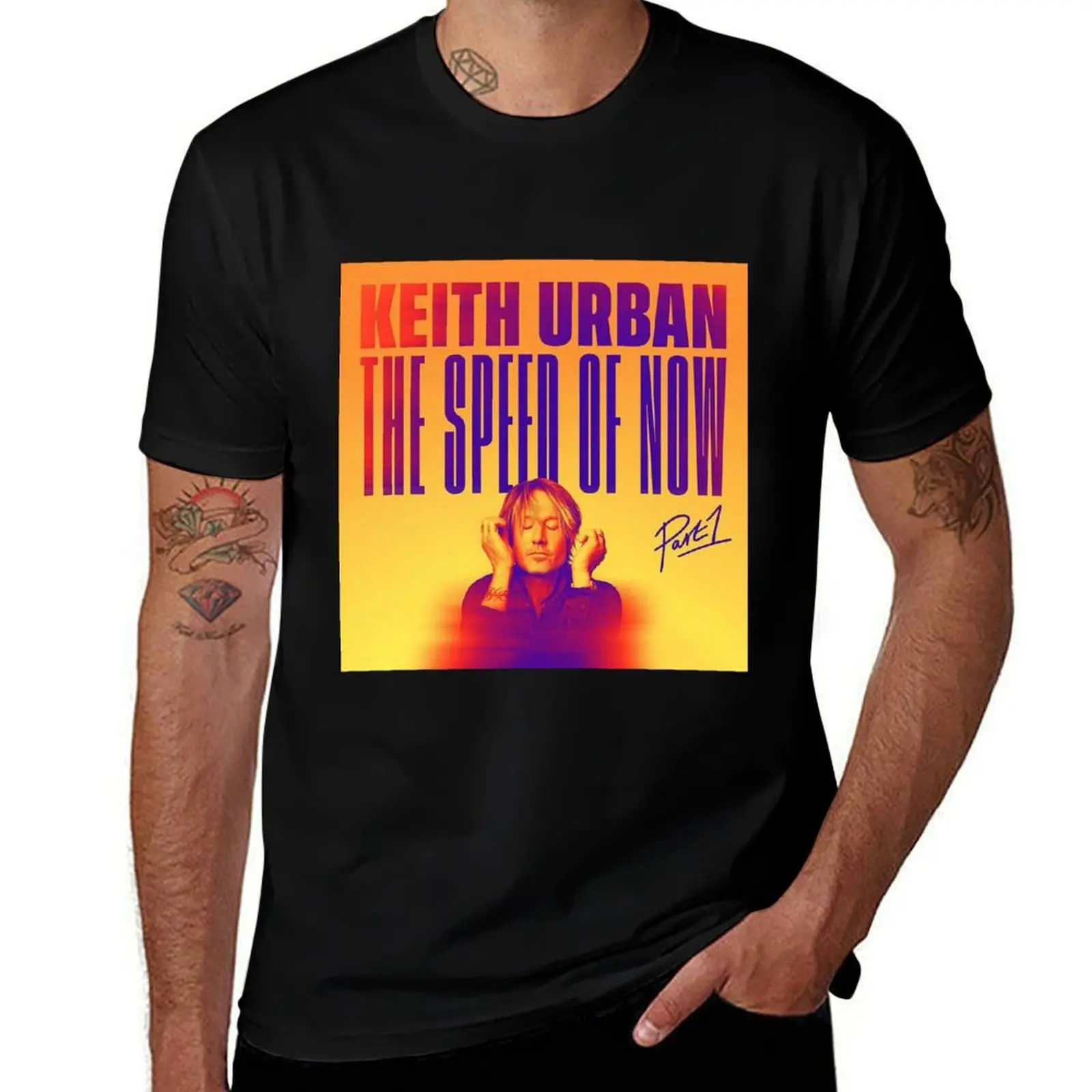 

Keith Urban THE SPEED OF NOW T-Shirt man t shirt designer man t shirts cotton anime tshirt T-Shirt
