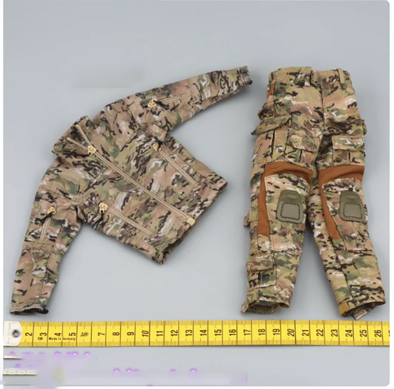 

1/6 Scale Black and Blue Swat Combat Uniforms Coat Pants Set Model for 12''Body DIY Accessories