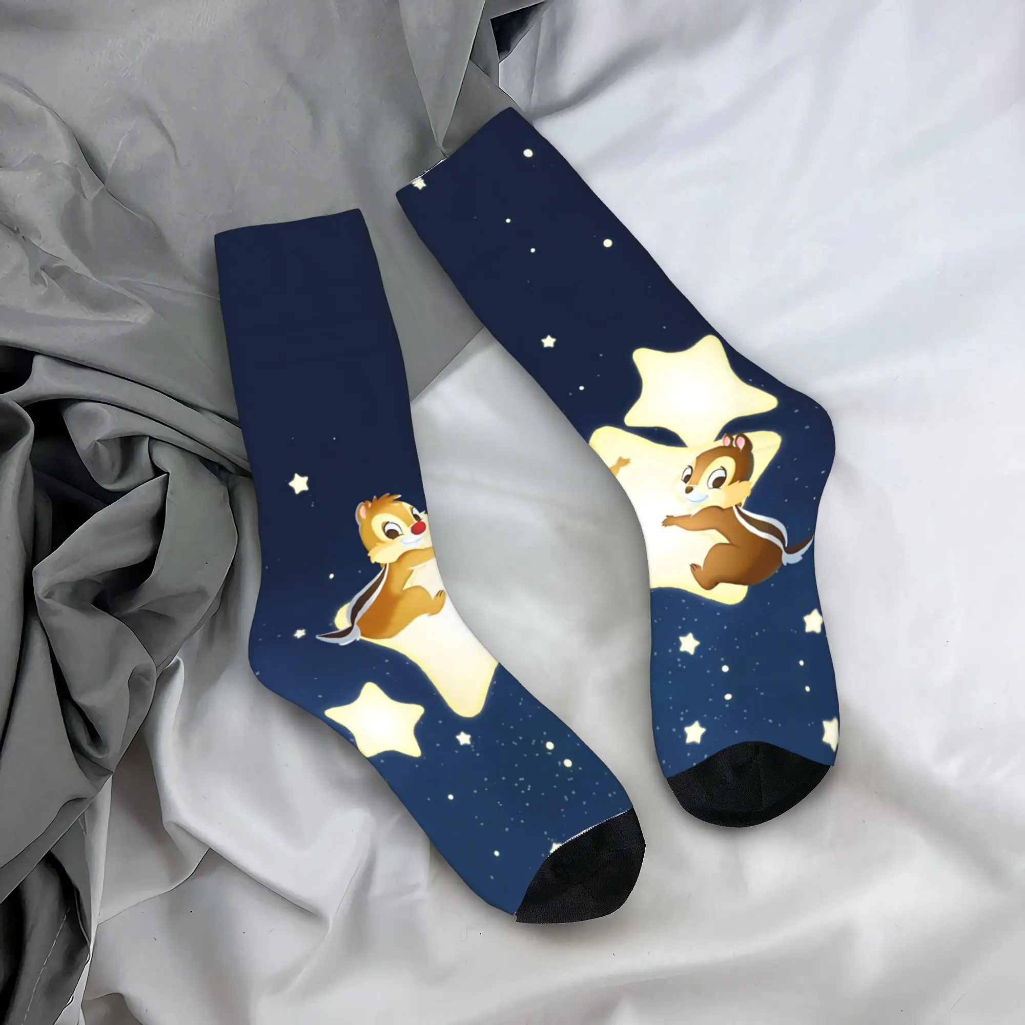 Chip Dale Stars Cartoon Sock New Men's Socks Casual Polyester Tamias Sport Women Socks Spring Summer Autumn Winter