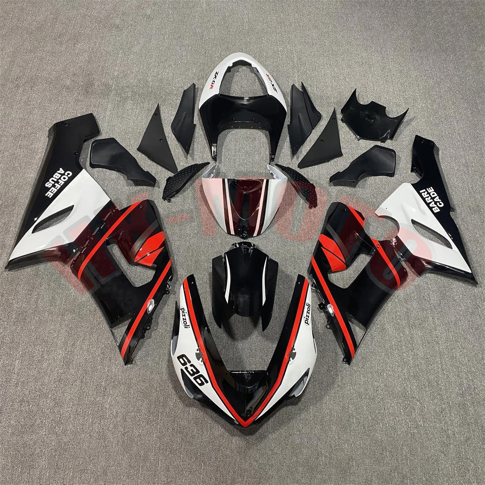 

Motorcycle Fairing Kit Fit For ZX-6R ZX6R ZX600 636 2005 2006 Bodywork Set High Quality Abs Injection Red Black White