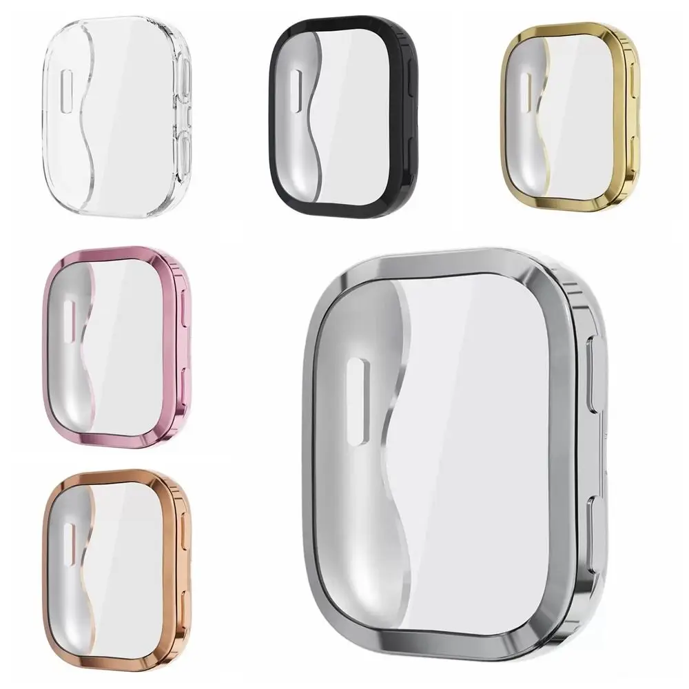 New TPU Protective Case Full Coverage Bumper Screen Protector Frame Accessories Cover Shell for Amazfit Bip 6 Smart Watch