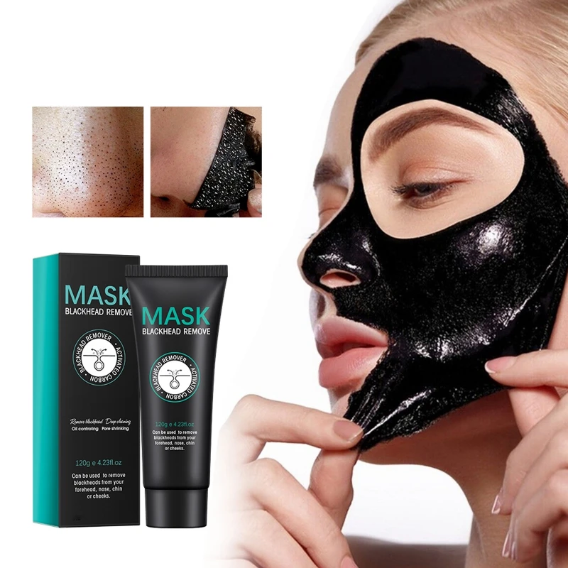 

120g Black Facial Blackhead Removal Mask Set Skin Care Actived Carbon Oil Contrl Brigten Beauty Health Acne Repair Pores Shrink