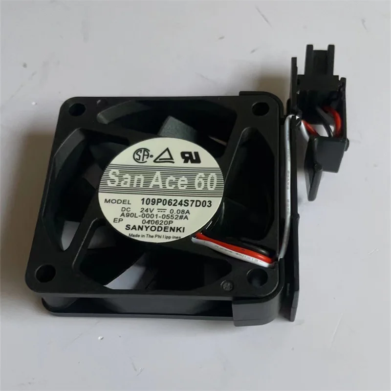 Ventola a flusso assiale 60x60x15mm 6015 109P0624S7D03 24V 0,08A A90L-0001-0552 # Una ventola di raffreddamento CC