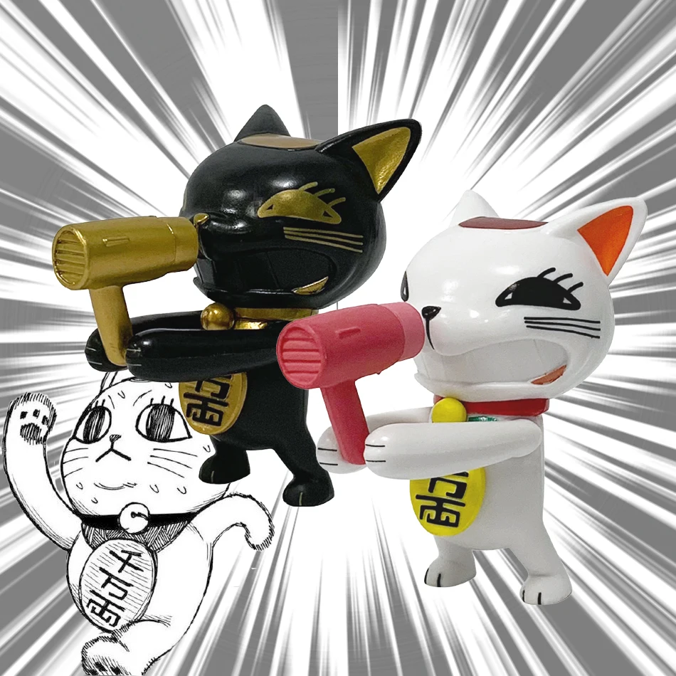 Figurka Anime DandaDan Suszarka do Włosów Turbo Babcia Figurka Lalka Ozdoba Kawaii Szczęśliwy Kot Gadżet Kolekcjonerski Rękodzieło Model Zabawka Anime Prezent