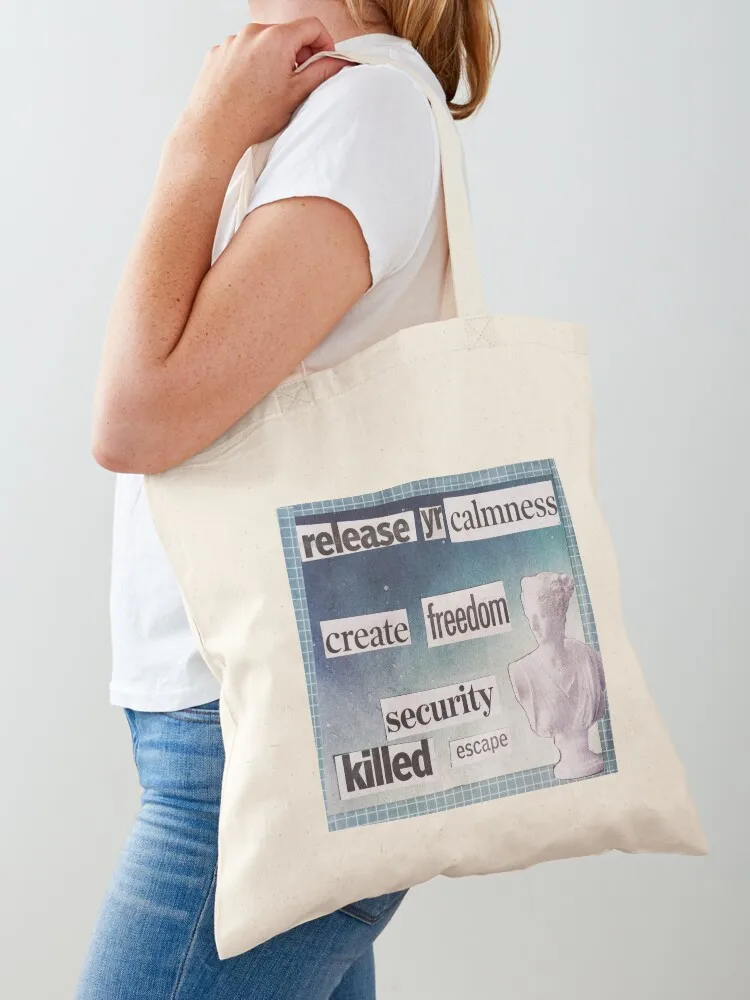 

comfort zones r bad Tote Bag shopper bags hand bag Fabric bag tote screen