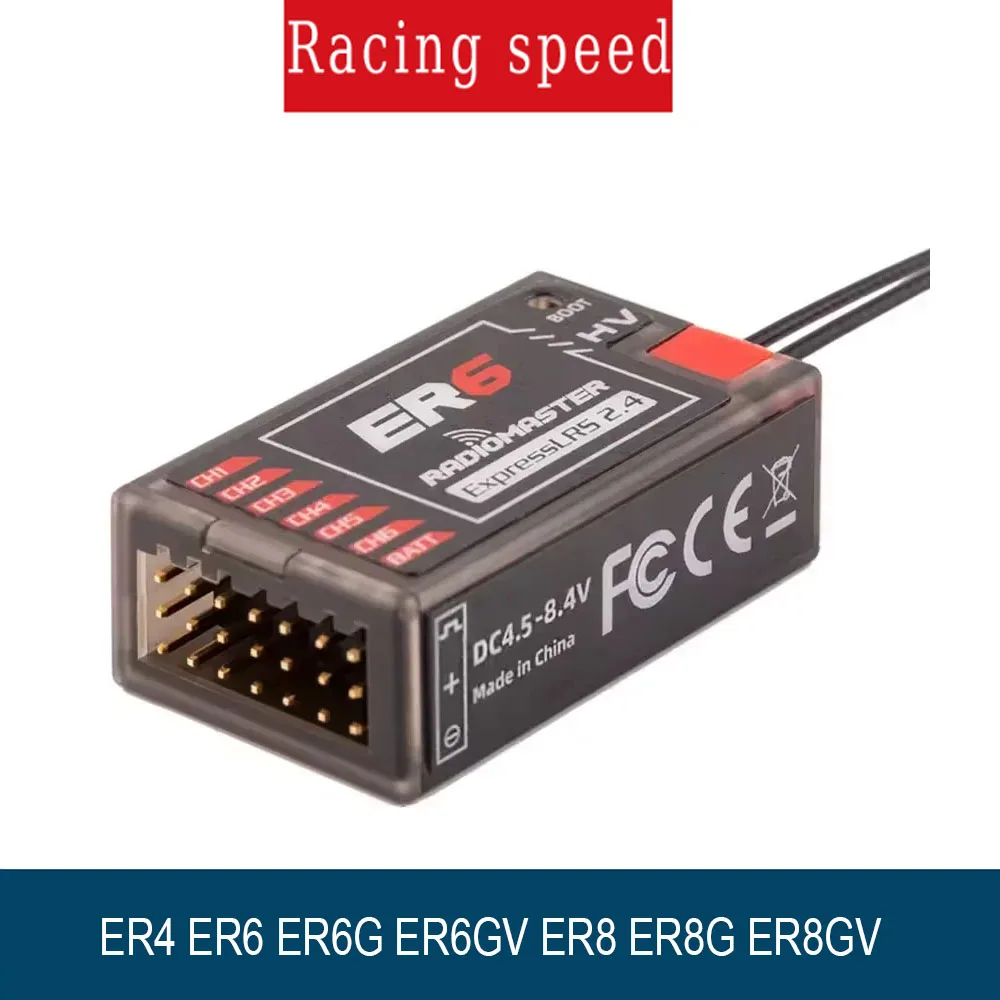 

Высокопроизводительный ШИМ-приемник RadioMaster ER4 4CH/ER6 6CH/ER8 8CH (ER6G/ER6GV/ER8GV) 2,4 ГГц ExpressLRS (Elrs)